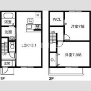 MAISONETTE LAND 込野 Aの間取り画像