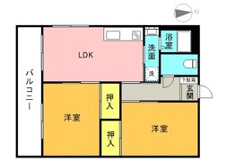 ゲレンデヴァーゲン南久米の間取り画像