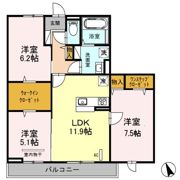 クレストステージ東大宮の間取り画像
