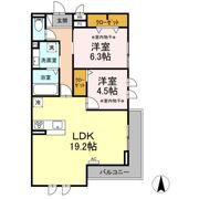 シエルコート Tの間取り画像