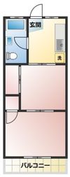 花園コーポの間取り画像