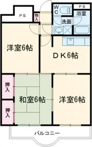 リヴェールマンション熊谷の間取り画像