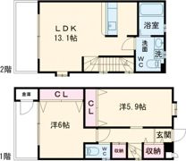 テラーサ弐番館の間取り画像