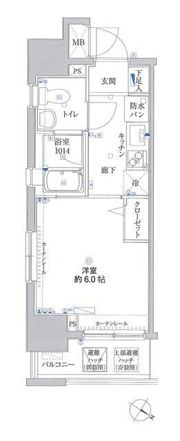 リクレイシア・コルテ川崎元木(リクレイシアコルテカワサキモトキ)の間取り画像