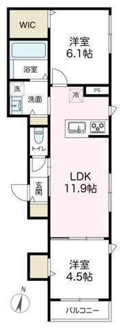 アズコンフォートの間取り画像