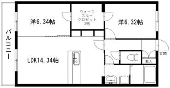 デラパーチェの間取り画像