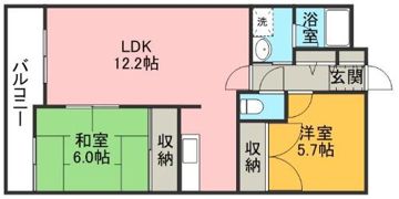クリスタルマンションの間取り画像