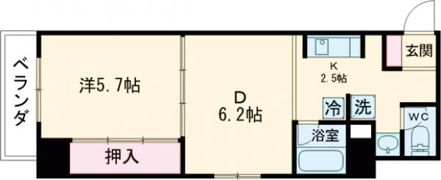グリーンタウン佐賀駅前の間取り画像