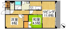 ルネス倉敷の間取り画像