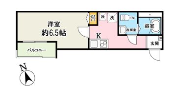 ウエストコート六町の間取り画像