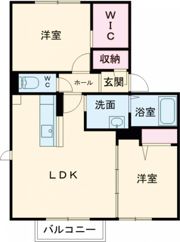 パークサイドヴィラ B棟の間取り画像