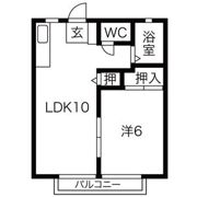 パナタウン杉ノ本Bの間取り画像