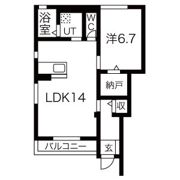 フィーノ東本町の間取り画像