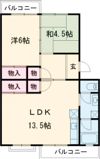江場ハイツの間取り画像