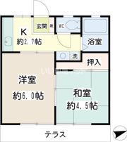 三ツ池口ハイツの間取り画像