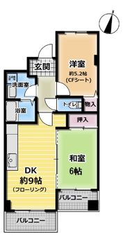 ドリームハイツ南林間の間取り画像
