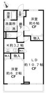 コンフォールいずみ中央の間取り画像
