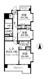 ザ・グランフォーリア西日暮里の間取り画像