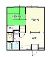 レヴール綾田の間取り画像