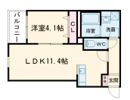 メゾンクレール御領の間取り画像
