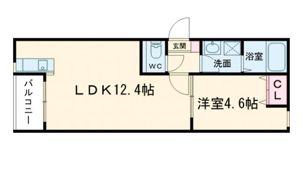 メゾンクレール御領の間取り画像