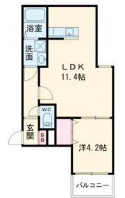 メゾンクレール御領の間取り画像