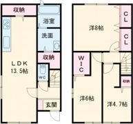 Laximo D棟の間取り画像