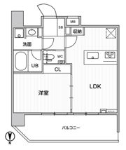 ｸﾞﾗｼｱﾌﾟﾚｲｽ錦糸町の間取り画像