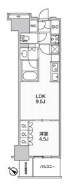 WORVE横浜伊勢佐木町の間取り画像
