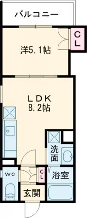 クリエオーレ牧野本町の間取り画像