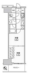 WORVE横浜伊勢佐木町の間取り画像