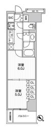 WORVE横浜伊勢佐木町の間取り画像