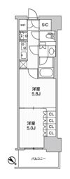 WORVE横浜伊勢佐木町の間取り画像