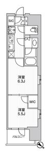 WORVE横浜伊勢佐木町の間取り画像