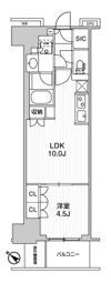 WORVE横浜伊勢佐木町の間取り画像