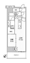 WORVE横浜伊勢佐木町の間取り画像