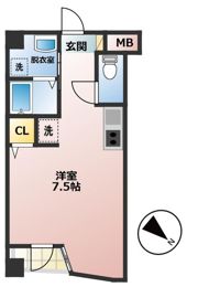 Re BIRTH道の尾の間取り画像