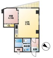 Re BIRTH道の尾の間取り画像