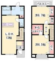 ルッソスパジオAの間取り画像
