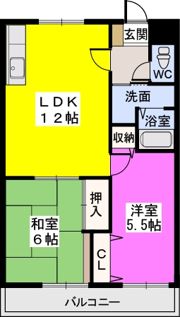 ハルコートの間取り画像