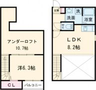 アドバンスIKENOUEの間取り画像
