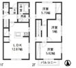 リバーシティー22 Dの間取り画像