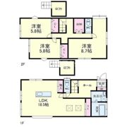 和合北2丁目貸家の間取り画像
