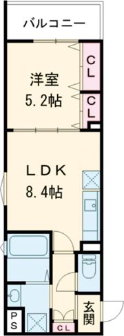 クリエオーレ倉治の間取り画像