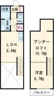 アドバンスIKENOUEの間取り画像