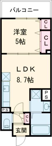 クリエオーレ倉治の間取り画像