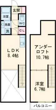 アドバンスIKENOUEの間取り画像