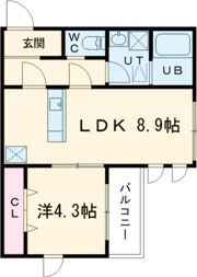 Plume翠町の間取り画像
