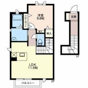 アムール優 Aの間取り画像