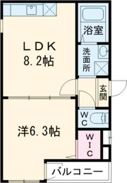 フジパレス瓜生堂Ⅲ番館の間取り画像